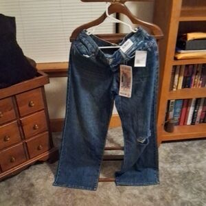 Forever 21 Women's Blue Flare Jeans